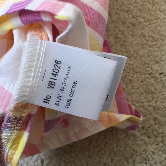 Girls Bit’z Kids Plaid Lace Blouse NWT 3-4 - Picture 4 of 4